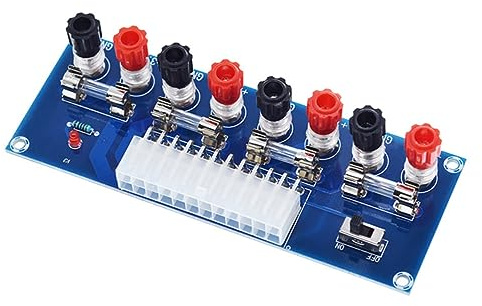 ATX Anschlussplatine Computerzubehör für Desktop PC Gehäuse mit PCB | Blaue Ausführung, Vier Gruppen Unterschiedlicher Spannungen, Ausgangsschutz Sicherung, Feine Verarbeitung