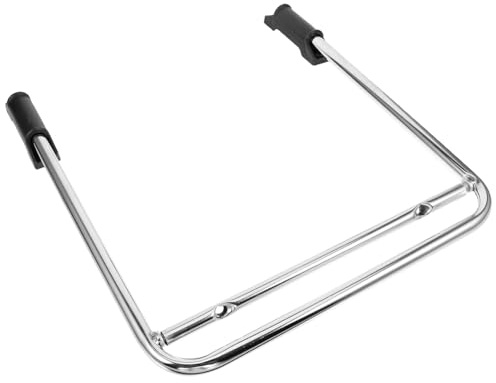 TOGEVAL Fußstütze als Stuhlzubehör in Silber aus Edelstahl mit Einteiligem Design und Einfacher Bedienung für Drehstuhl und Fußstütze Unterm Schreibtisch