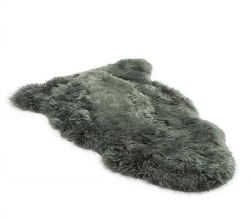 Infinity Leather Luxuriöser echter Lammfellteppich aus 100% Naturwolle, weich, seidig und flauschig. Ideal für Schlafzimmer, Sofa oder Boden. Warm, atmungsaktiv