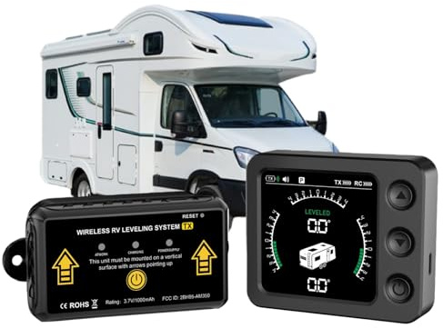 Sistema de nivelación de RV inalámbrico, nivelador Bluetooth para campistas, indicador de nivel automático, accesorios para caravanas, autocaravanas y remolques (AM350-Mini)