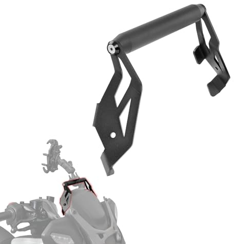 TOTHERIDER Staffa di supporto per navigatore GPS per moto, 22 mm, per Yamaha XMAX300 XMAX250 Xmax 300/250 Tech Max 2025 2026, accessori per manubrio di navigazione, estensore (nero)