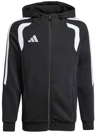 adidas Unisex Kinder Tiro 26 League Sweat Full Zip Kids Sweatshirt, Black/White, 5-6 Years