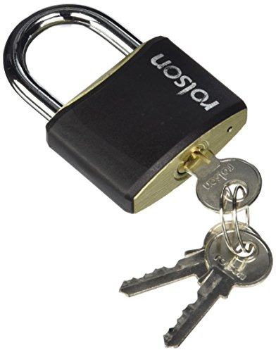Rolson 66407 Padlock, Black, 50 mm