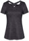 iClosam Sport Oberteile Damen Sportbekleidung für Damen Yoga Kleidung Laufshirt Fitness Trainingsshirt Gym Running Oberteil