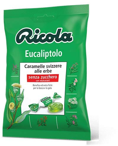 Ricola Eucaliptolo bonbon Eukalyptol und Menthol erfrischend ohne zucker 70g