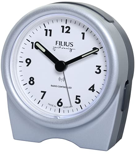 Filius Zeitdesign Funkwecker kupferfarbig (Silber, Kunststoff)