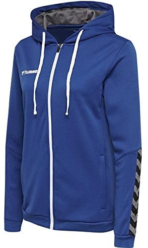 HUMMEL Damen Hmlauthentic Poly Zip Woman Hoodie, True Blue, XL EU