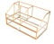 Cosmetics Storage Display Case,Lipstick Organizer,Clear Glass & Brass Metal Cosmetic Organizer,Glass Makeup Organizer for Countertop Bathroom Dresser