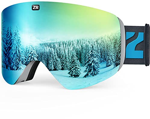 ZIONOR X11 Ski Goggles Magnetic Cylindrical Snowboard Snow Goggles for Men Women