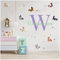 Wandsticker personalisiert Sticker Aquarell Tiere mit Name Wandtattoo für Kinderzimmer Babyzimmer Spielzimmer Mädchen Junge Y037 (Nr. 32 Pferde, Mit Wunschname)