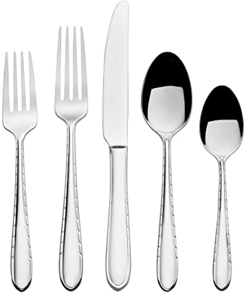 Mikasa Arturo 18/10 20 Piece Stainless Steel Flatware Set, Service for 4