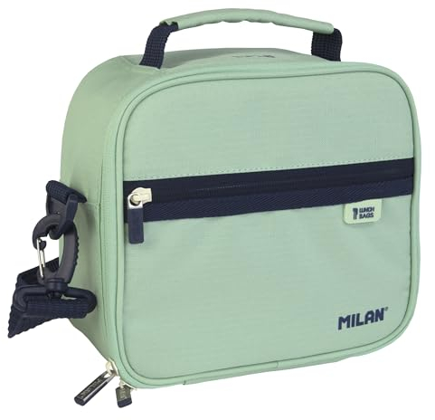 MILAN BOLSA ISOTÉRMICA PORTA ALIMENTOS CON 3 RECIPIENTES (3,5L) SERIE 1918, VERDE