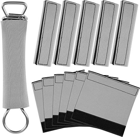 WBCBEC 12PCS Sleeves for Pool Safety Cover Springs, Pool Cover Spring Sleeves, Reusable Protective Spring Cover, Spring Sleeves for Winter Safety Pool Covers, Springs Not Included