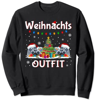 Weihnachtsoutfit Gamer Gaming Controller Weihnachts Sweatshirt