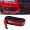 Torcarvh Universal Auto Frontstoßstange Spoiler Gummi Aufkleber Protektor Karosserie Verkleidung Außenleisten Stoßstangenlippenstreifen (1 Meter)