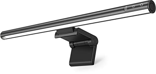 Computer Monitor Lamp, 45cm E-Reading LED Work Lamp, Auto Dimming, 3 Color Modes, Touch Control, Adjustment Monitor Light Bar, Eye-Friendly, Space Saving for Home and Office