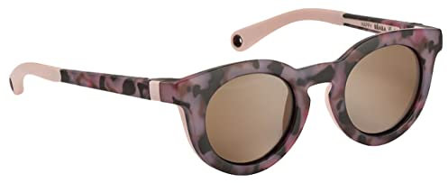 BÉABA, Gafas de Sol para Niño 2-4 Años, Protección 100% UV - CAT 3, Protección Lateral, Confort Óptimo, Patillas Ajustables 360°, Adaptables a la Vista, Colección Retro, Happy, Dusty Rose