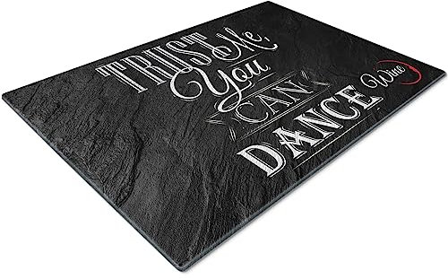 Glass Chopping Board 50 x 40 | Kitchen Worktop Protector | Multifunctional Cutting Board | Work Top Savers | Kitchen Accessories | Extra Large | Trust Me You Can Dance