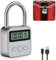 Riisoyu Timeline digitale, con display LCD, lucchetto di sicurezza USB ricaricabile per evitare cattive abitudini