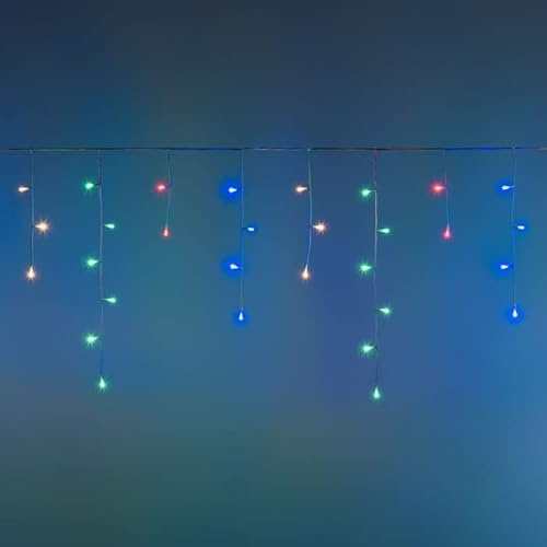 Eiszapfen 7,6 x H 0,6 m, 180 mehrfarbige LEDs