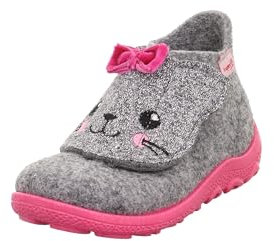 superfit Happy, Pantofole Bambine e ragazze, Grigio Chiaro Rosa 95 2500, 25 EU