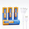 SZEMPTY Wiederaufladbare Lithium 1,5V AA Batterien-4er Pack, USB-C Li-Ion AA 2600mWh(1733mAh) Akkus, mit 4-in-1 Typ C Ladekabel, Schnellladung in 2 Stunden, Über 1200 Ladezyklen