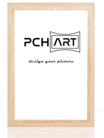 PCH[art] Bilderrahmen 'New Alaya - Wood Optics' | Holz-Farbe: Sonoma Eiche | Größe: 90x120 | eleganter Frame für Ihre Fotos und Motive