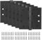 LITLANDSTAR 6 Pack Stainless Steel 4'' Door Hinges, 4in (102mm) x 4in (102mm) Heavy-Duty Ball Bearing Door Hinges with Square Corners for Exterior & Interior Doors, Black