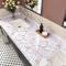 HotDecor Tapete Rosa Gold Klebefolie Marmoroptik 60cm X 300cm Schrankfolie Selbstklebend Arbeitsplatte Folie Abwaschbare Küchentapeten Marmor Tapete Rosa Gold für Wand Tisch Selbstklebende Folie Möbel