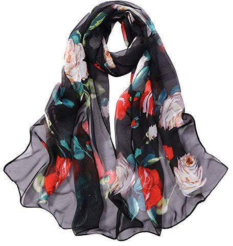 Kwatieh Loop Schal Beige Damen Loop Schal Damen Wollweiss Schal Damen Winter Wolle Schal Damen Strick Schal Damen Wolle Rostfarbener Schal Loop Schal Leopardenmuster Schal Tuch Yam Yam