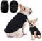 Hundepullover Hundemantel Fleece für Kleine Hunde Fleecemantel Hunde Fleece Pullover für Kleine Hunde Katzenpullover Fleecejacke Hundekleidung für Chihuahua Französische Bulldogge(Schwarz,S)