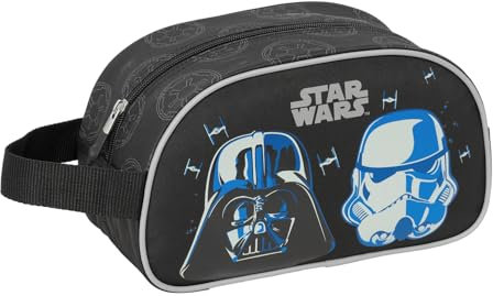 Star Wars Rebellion Kulturtasche für Kinder, mittelgroß, mit Griff, Kulturbeutel für Kinder, anpassbar an den Wagen, einfache Reinigung, bequem und vielseitig, Qualität und Widerstandsfähigkeit, 26 x