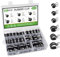 EXLECO 52 pcs Kabelschellen zum Schrauben Kabelklemmen Edelstahl Kit Gummi P Clips Rohrschellen mit Gummieinlage Schellen mit Gummi Leitungsschelle für Rohr Leitung Draht 6mm 8mm 10mm 13mm 16mm 19mm