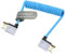Uonecn 4K HDMI Spiralkabel für Kameras - HDMI Kabel für Atomos Ninja V, Right Angle HDMI für Sony A7S III, Kurzes HDMI Kabel für Z-CAM F6/Z-Cam E2 Pro Kameras (Blau)