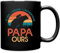 Spreadshirt Papa Ours Fête des Pères Idée Cadeau Humoristique Avec Fils Ou Fille Tasse Mug, taille unique, noir
