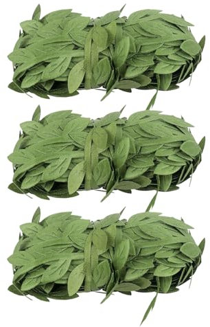 COACOM 3 Rouleaux De Vignes Artificielles, 10 M De Rotin De Plante Simulée, Décoration Créative Et Élée Et Multifonctionnelle, Fournitures De Matériaux Tissés À La Main DIY.