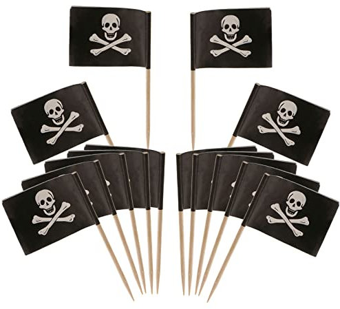 YIZITU 100 Stück Flaggen-Plektren, Zahnstocher, Flaggen, Cocktail, Getränke, Käsemarker, Abendessen, Flaggen für Party, Kuchen, Essen