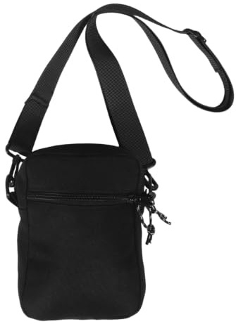 Paquet à Bandoulière pour Femme Noir Compact en Toile Oxford Présent