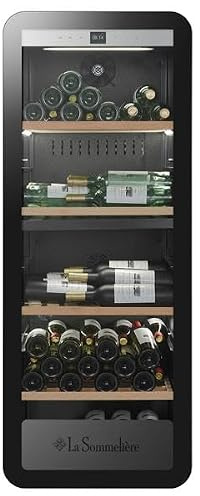 Weinkühlschrank La Sommelière APOGEE145DZN, für 143 Standardflaschen á 0,75l, 2 Zonen, Aktivkohlefilter, LED-Beleuchtung, SMART
