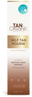 TanOrganic: Selbstbräunungs-Mousse, natürliche Inhaltsstoffe, zertifizierte organische Inhaltsstoffe, vom Dermatologen anerkannt - 120 ml