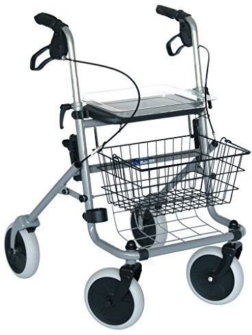 Dietz Rollator Standard Fakto, Faltbar, Höhenverstellbar, Aluminium, Grau, Erwachsener
