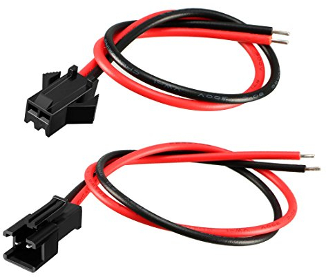 sourcing map 5 Paar SM Verbinder 2P EL Kabel Draht Stecker 10cm Buchse 10cm Länge DE de