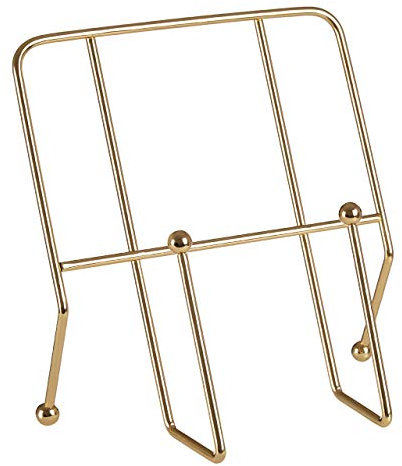 Premier Housewares 509921 Cookbook Stand, Gold Finish