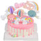 Unique Store Tortendeko Geburtstag, Cake Topper Einhorn Tortendekoration kuchendeko Set einschließlich Regenbogen, Ballon, Einhorn, Happy Birthday, Wolke für Kinder Geburtstag Baby Shower