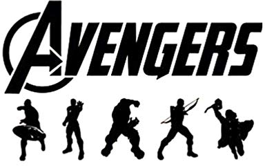 Avengers Wandtattoo Superheld Aufkleber Iron Man Grüner Riese Raytheon Comic Poster Junge Kindergarten Kinder Wand Art Deco Wandbild 68X42 Cm
