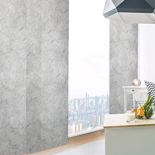 MADECOSTORE Panneau Japonais Tamisant Motif Frost 60cm - Gris - L60 x H300cm