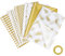 LAITER 60 Blatt Gold Geschenkpapier Hochzeit 50x70cm Goldenes Seidenpapier Geschenk Papier mit Stern Punkt Streifen Hochzeiten Gechenkverpackung Verpackungsmaterial für Hochzeiten Geburtstag