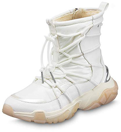 Tamaris Stivali Duo TEX da donna foderati bianchi, taglia scarpa:EUR 41, bianco, 41 EU