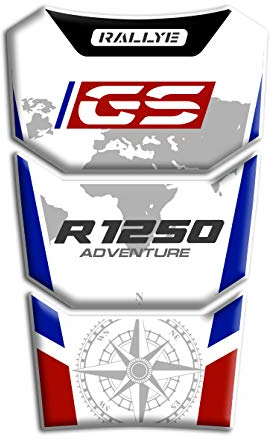 Az Graphishop Paraserbatoio Resina 3D Compatibile con BMW R 1250 GS Adventure 2018-2023 GP-702 (Rallye)