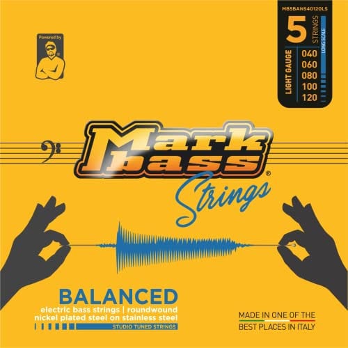 Markbass Balanced Series Strings 5s 40-120 - Juego de cuerdas para bajo de 5 cuerdas